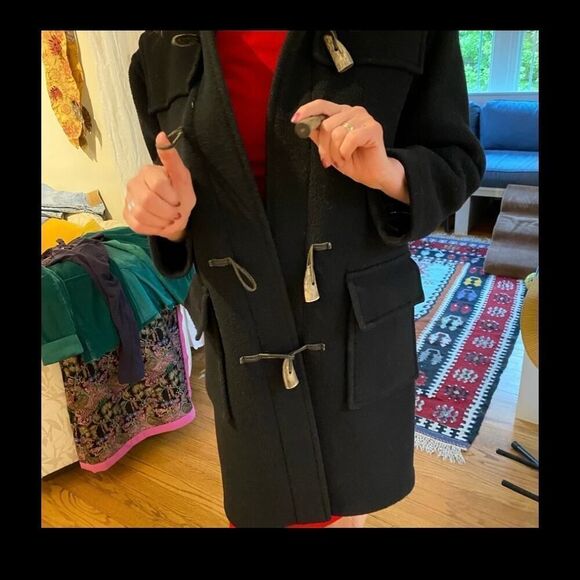 Vintage Burberry Wool Blend Duffle Coat - Picture 6 of 10